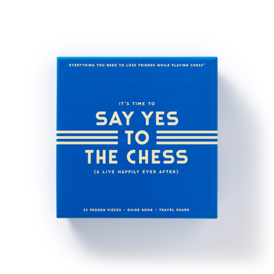 Say Yes To The Chess Game Set By Galison, Brass Monkey Cover Image