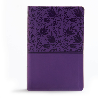 KJV Large Print Personal Size Reference Bible, Purple Leathertouch Cover Image