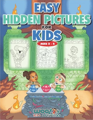 Easy Hidden Pictures for Kids Ages 3-5: A First Preschool Puzzle Book of Object Recognition (Preschool Kids Learn and Have Fun Too) (Woo! Jr.)