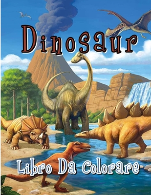 Libro da colorare per bambini - Dinosauri