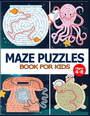 Brain Game Mazes For Kids Ages 4-6: Best maze workbook for kids. This maze  activity books for kids is perfect to keep kids brain sharp. Great for  skill development and problem solving