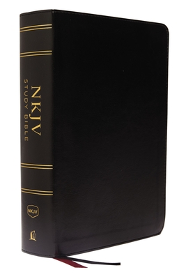 NKJV Study Bible, Imitation Leather, Black, Full-Color, Comfort Print: The Complete Resource for Studying God's Word By Thomas Nelson Cover Image