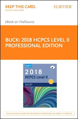 2018 HCPCS Level II Professional Edition - Elsevier eBook on Vitalsource (Retail Access Card) Cover Image