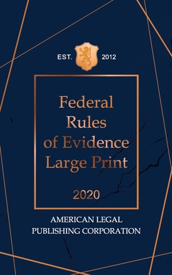 Federal Rules Of Evidence 2020 Large Edition (Paperback) | Children's ...