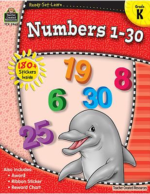 Ready-Set-Learn: Numbers 1-30 Grd K By Teacher Created Resources Cover Image