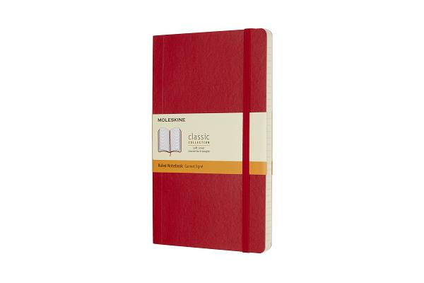 Moleskine Classic Notebook, Large, Ruled, Scarlet Red, Soft Cover (5 x 8.25) By Moleskine Cover Image