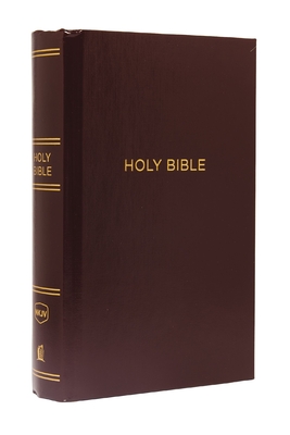 NKJV, Pew Bible, Large Print, Hardcover, Burgundy, Red Letter Edition By Thomas Nelson Cover Image