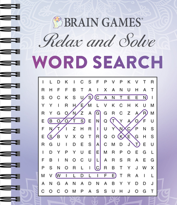 Brain Games - Relax and Solve: Word Search (Purple) Cover Image