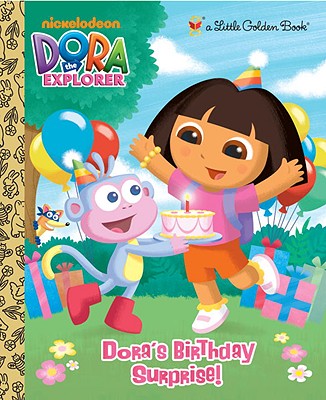 Dora's Birthday Surprise! (Dora the Explorer) (Little Golden Book) Cover Image