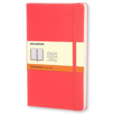 Moleskine Classic Notebook, Pocket, Ruled, Geranium Red, Hard Cover (3.5 x 5.5) Cover Image