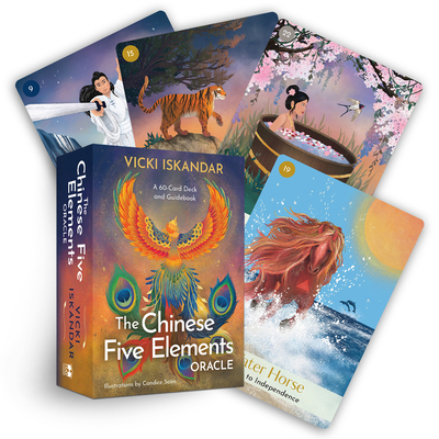 The Chinese Five Elements Oracle: A 60-Card Deck and Guidebook By Vicki Iskandar, Candice Soon (Illustrator) Cover Image
