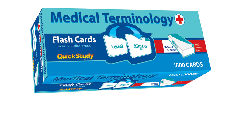 Medical Terminology Flash Cards (1000 Cards): A Quickstudy Reference Tool By Corinne Linton Cover Image
