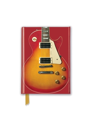 Gibson Les Paul Guitar, Sunburst Red (Foiled Pocket Journal) (Flame Tree Pocket Notebooks) Cover Image