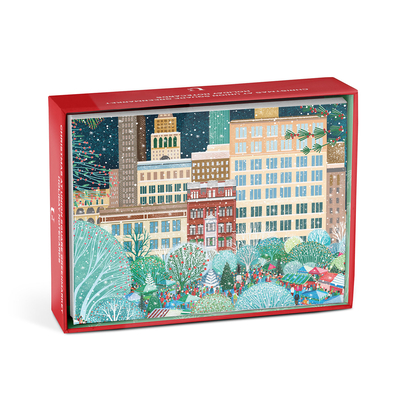 Christmas at Union Square Greenmarket Holiday Notecards Cover Image