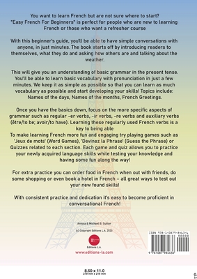 Easy French For Beginners: Conversation Starters, Grammar, Quizzes 