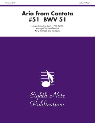 Aria (from Cantata #51, Bwv 51): Part(s) (Eighth Note Publications) Cover Image