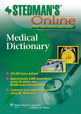 Stedman's Medical Dictionary Online By Stedman's Cover Image