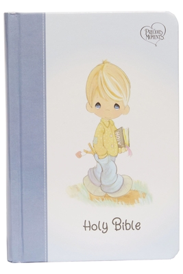 Nkjv, Precious Moments Small Hands Bible, Blue, Hardcover, Comfort Print: Holy Bible, New King James Version By Thomas Nelson Cover Image