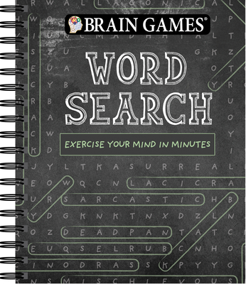 Brain Games Word Search Exercise Your Mind In Minutes Chalkboard 1 Spiral Politics And Prose Bookstore