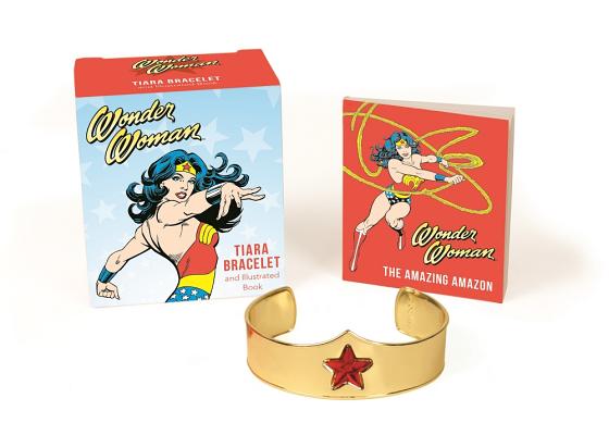 Wonder Woman Tiara Bracelet and Illustrated Book (RP Minis) By Matthew K. Manning Cover Image