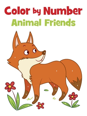 Color by Number Animal Friends Cover Image