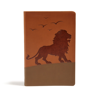 Cover for KJV One Big Story Bible, Brown Lion LeatherTouch