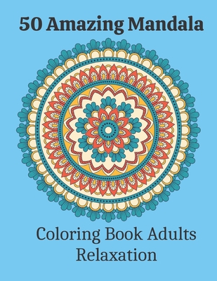 Simple Large Print Easy Patterns Coloring Book: 50 Big Print Relaxing  Mandala and Mindful Abstract Coloring Pages for Adults, Teens and Seniors