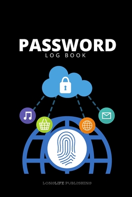 Password Log Book: Password Keeper with Alphabetical Pages Black  (Paperback)