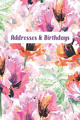Addresses & Birthdays: Watercolor Poppies Cover Image