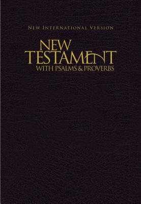 NIV, New Testament with Psalms and Proverbs, Pocket-Sized, Paperback, Black By Zondervan Cover Image