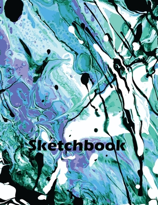 Sketchbook: Activity Sketch Book Watercolor Abstract Painting Instruction Large 8.5 x 11 Inches with 110 Pages ( Abstract Watercol By Caitlin Settecase Cover Image
