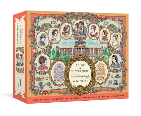 Pride and Puzzlement: A Jane Austen Puzzle: A 1000-Piece Jigsaw Puzzle Featuring Literature's Most Beloved Characters and Couples: Jigsaw Puzzles for Adults Cover Image