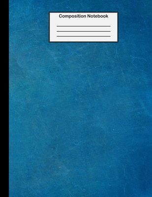 Composition Notebook: College Ruled - 8.5 x 11 Inches - 100 Pages - Blue Slate Cover Image