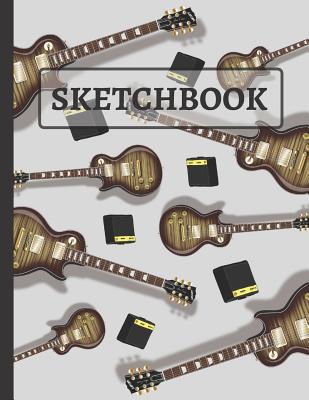 Sketchbook: Kids Electric Guitar Sketchbook to Practice Sketching, Drawing, Writing and Creative Doodling () Cover Image