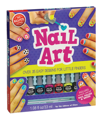Nail Art: Over 35 Easy Designs for Little Fingers [With Non-Toxic Peel-Off Nail Polish and Brush] (Klutz) By Klutz (Created by) Cover Image