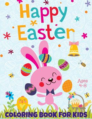 Cute Easter Coloring Pages for Kids Ages 4-8: Book Fun Coloring