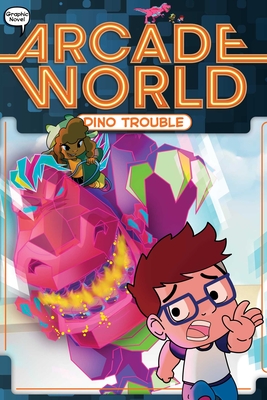 Dino Trouble (Arcade World #1) By Nate Bitt, Glass House Graphics (Illustrator) Cover Image