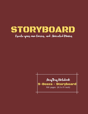 Storyboard - Create your own Comic and Animated Movies - 9 Boxes - Storyboard - AmyTmy Notebook - 100 pages - 8.5 x 11 inch - Matte Cover By Amrita Gupta (Illustrator), Amytmy Publications Cover Image