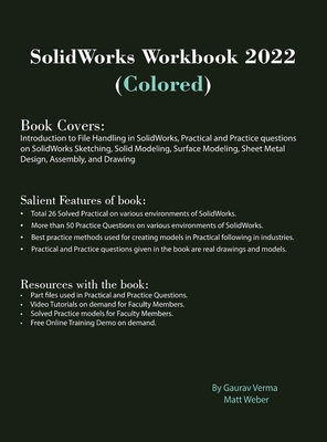 SolidWorks Workbook 2022 (Colored) Cover Image