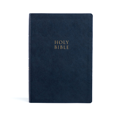 CSB Super Giant Print Reference Bible, Navy LeatherTouch, Indexed Cover Image