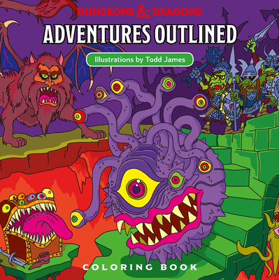 Cover for Dungeons & Dragons Adventures Outlined Coloring Book
