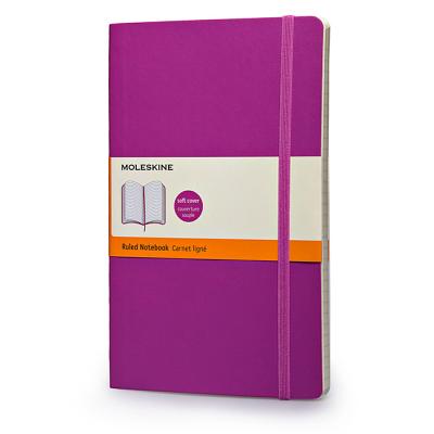 Moleskine Classic Colored Notebook, Large, Ruled, Orchid Purple, Soft Cover (5 x 8.25)