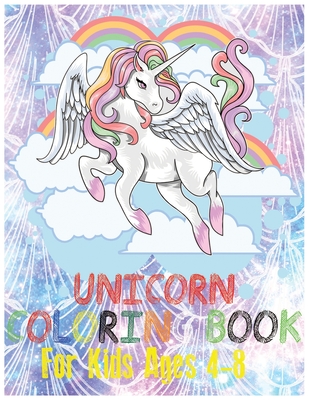 Unicorn coloring book for kids ages 4-8 US edition: Magical