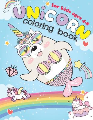 Unicorn Coloring Book for Kids Ages 4-8 (Kids Coloring Book Gift
