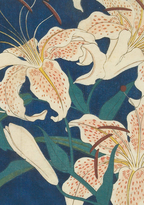 Hiroshige Spotted Lilies Dotted Paperback Journal: Blank Notebook with Pocket By Tuttle Studio (Editor) Cover Image