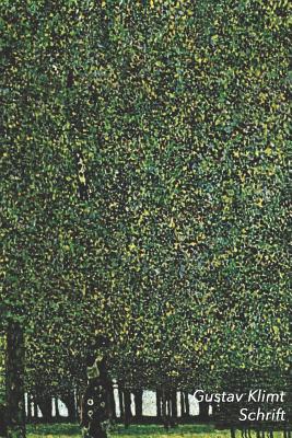 Gustav Klimt Schrift: Het Park Ideaal Voor School, Studie, Recepten of Wachtwoorden Stijlvol Notitieboek voor Aantekeningen Artistiek Dagboe Cover Image