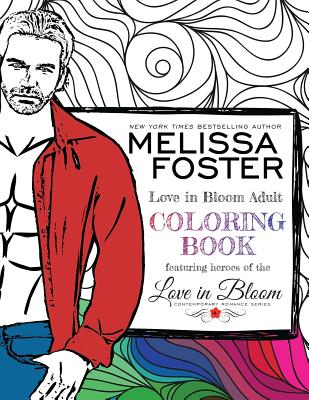 Love in Bloom Adult Coloring Book Cover Image