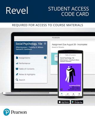 Revel for Social Psychology -- Access Card (What's New in Psychology) By Elliot Aronson, Timothy Wilson, Robin Akert Cover Image