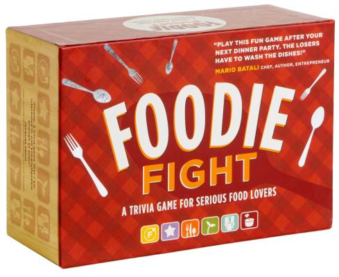Foodie Fight: A Trivia Game With Gameboard and Cards (Food Lover Gifts, Food Trivia Game, Trivia Game for Teens and Adults) Cover Image