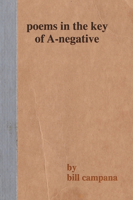 Cover for poems in the key of A-negative
